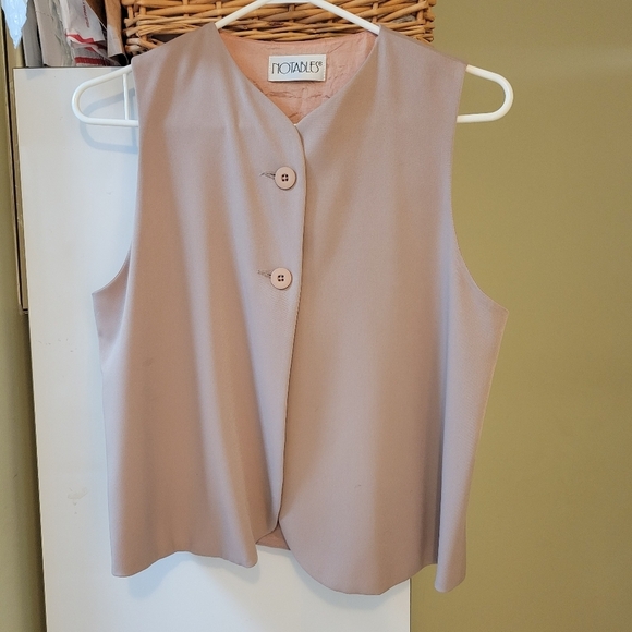 ❤️ 3 for $35 vintage y2k sleeveless crop vest beige tan neutral oatmeal small 4 - Picture 1 of 6